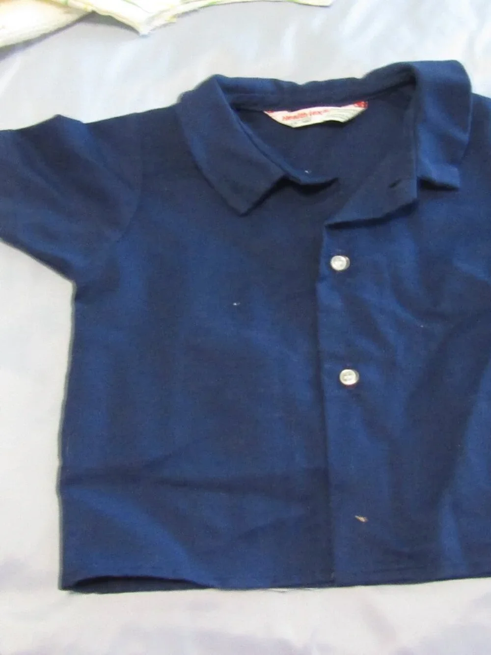 Thomas Co vintage Boys Powder Blue NAVY JACKET 24 Months Anchor Emblem & Buttons